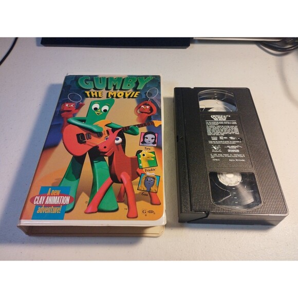 Gumby: The Movie (VHS, 1995) Claymation Children Kidvision Clamshell Case - Picture 1 of 7